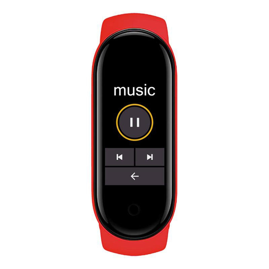 Advanced Health Tracker With Heart Rate Blood Pressure And Sleep Monitoring - Red