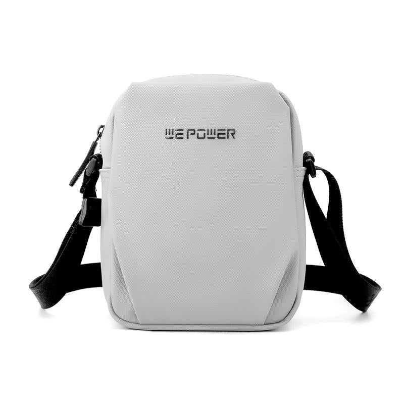 Lightweight Mini Crossbody Bag For Cell Phone Single Shoulder Design - White