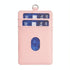Vertical Id Card Bag & Lanyard - Pink