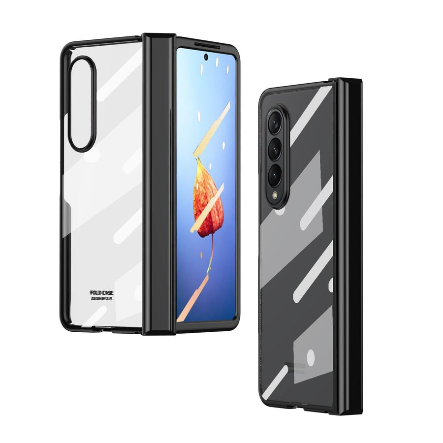 For Samsung Galaxy z Fold4 5G Samsung Galaxy z Fold4 Full Body Electroplating Hinge Case - Integrated Design - Black