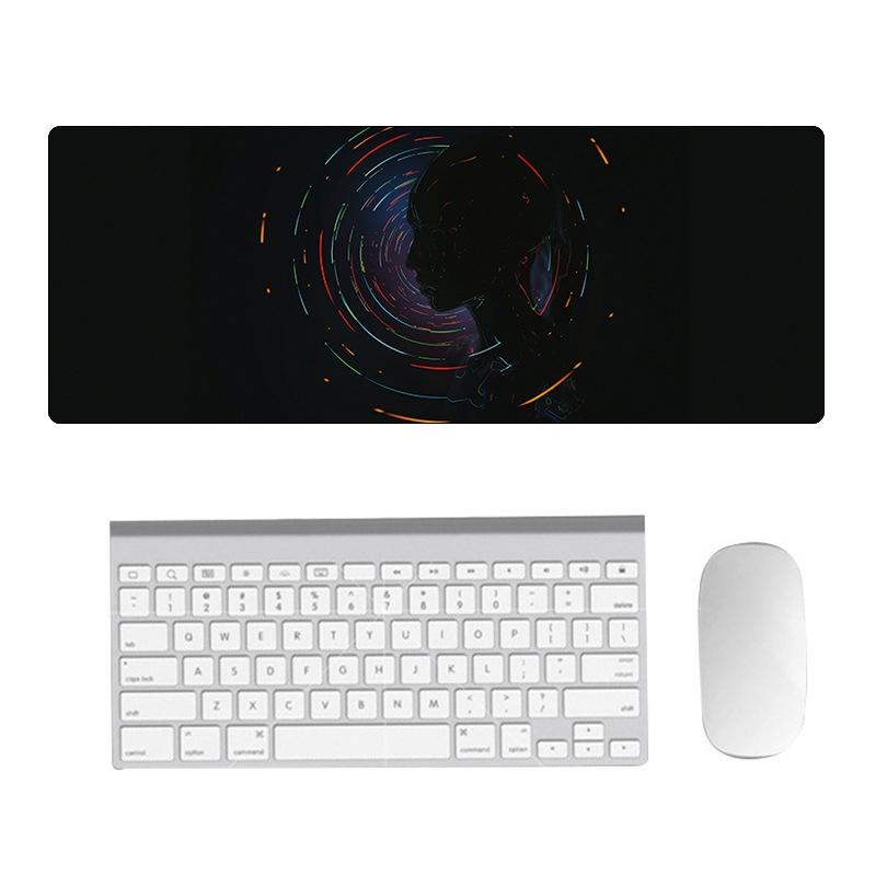 Fantasy Pattern Mouse Pad Hand Painted 300 X 800 X 1.5Mm Non Overlocked - 2 Silhouettes