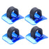 10-Piece Bike Hose Line Guide Adhesive C Buckle For Seat Frame Cable Fixing - Blue