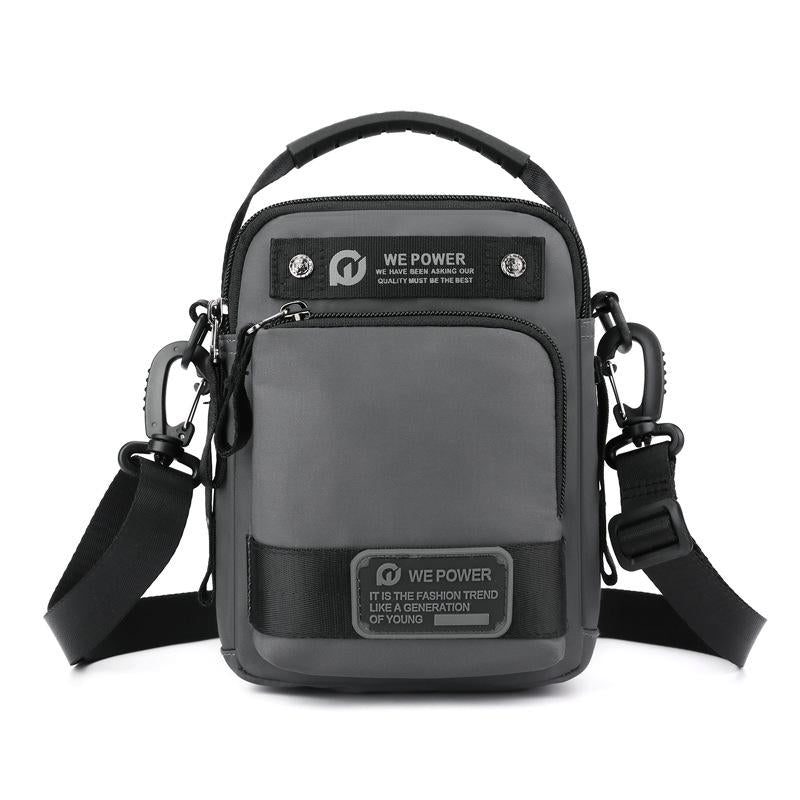Waterproof Men Shoulder Bag Versatile Outdoor Crossbody For Travel & Everyday Use - Grey