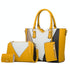 Versatile 4-in-1 Ladies Handbag with Large Capacity - Yellow