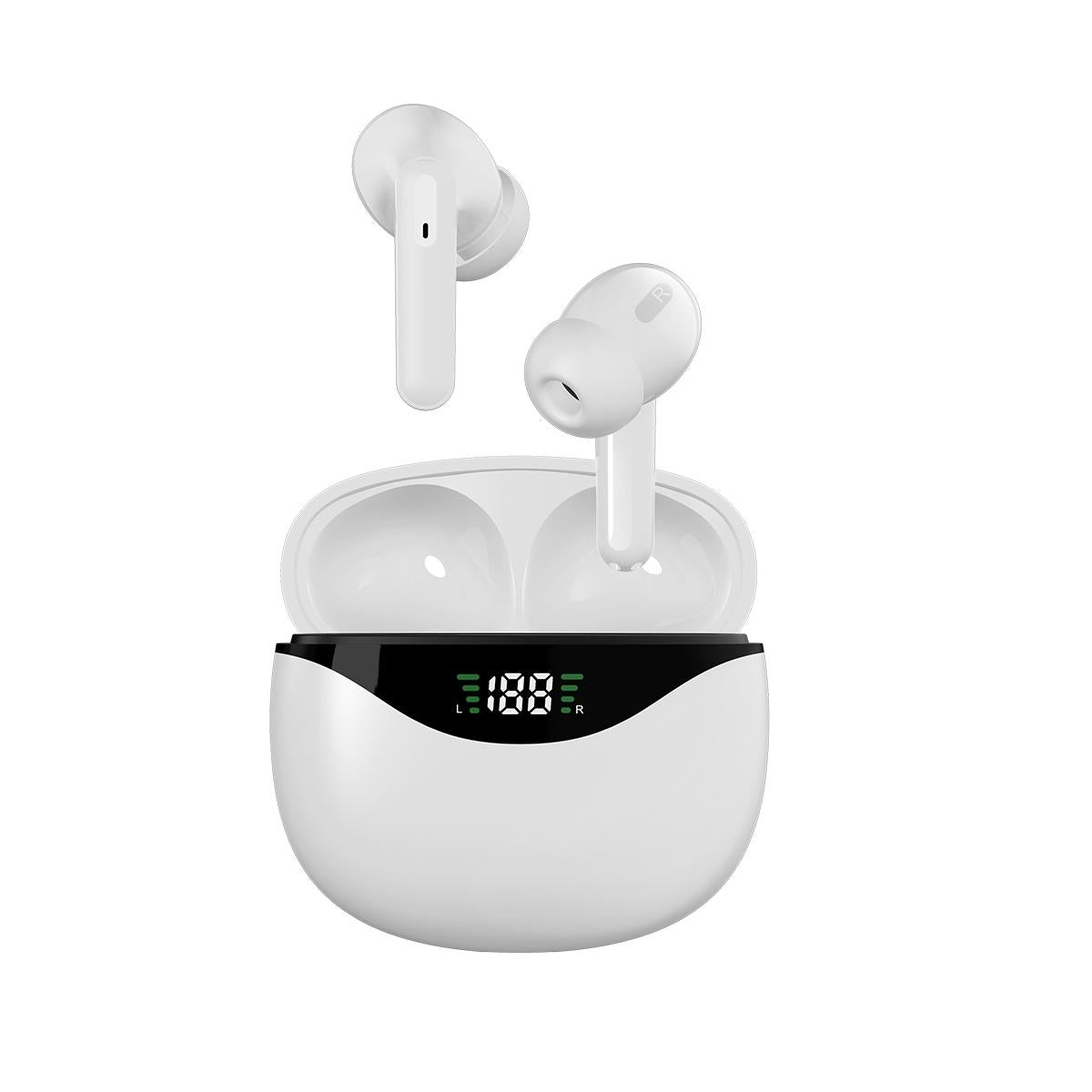 Wireless Tws Bluetooth Earphones - Stereo Sound - White