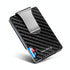 Ultra Thin Rfid Carbon Fiber Wallet For Men Anti Theft Card Holder - Black