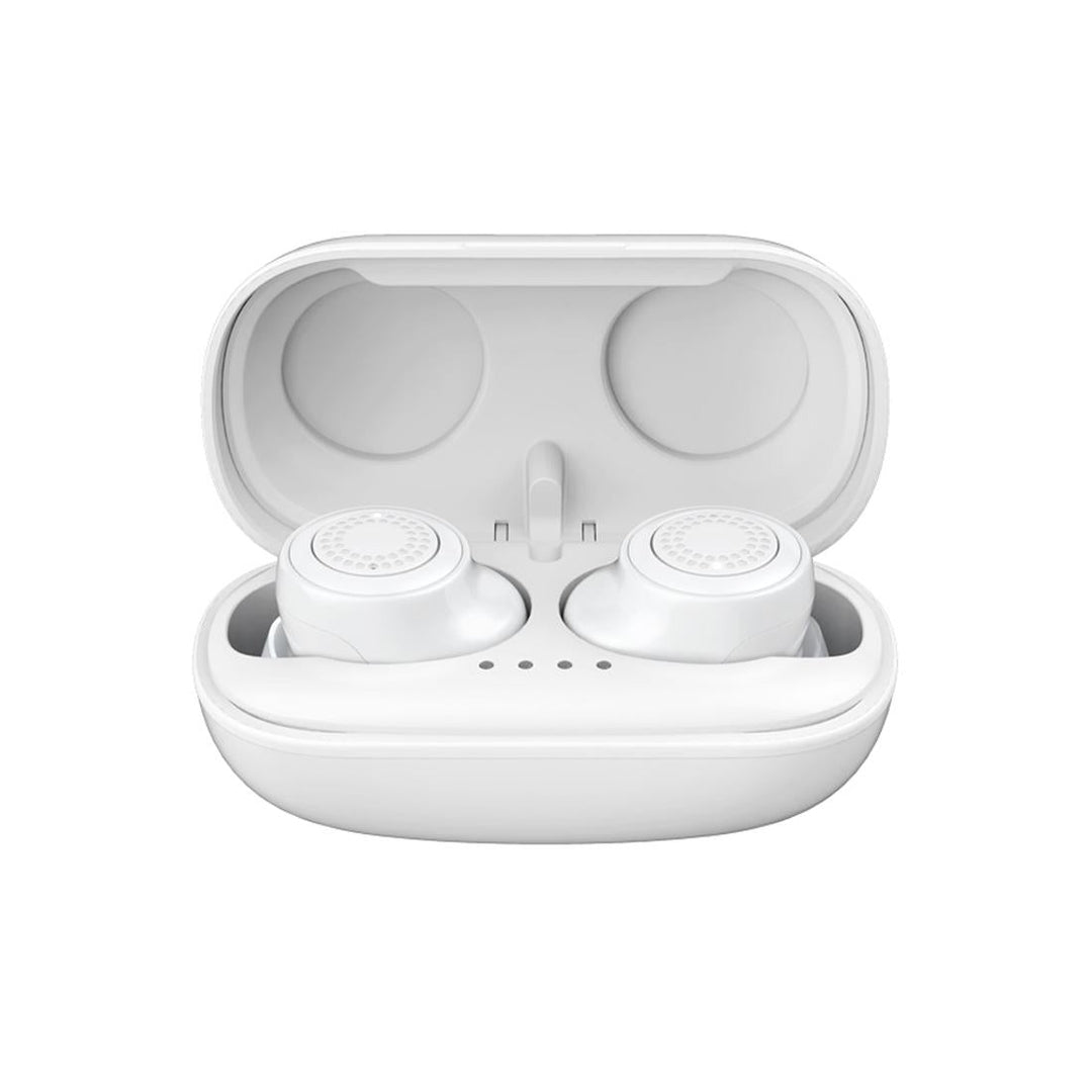 True Wireless Bluetooth Earphones with Charging Box - 5.0 - White
