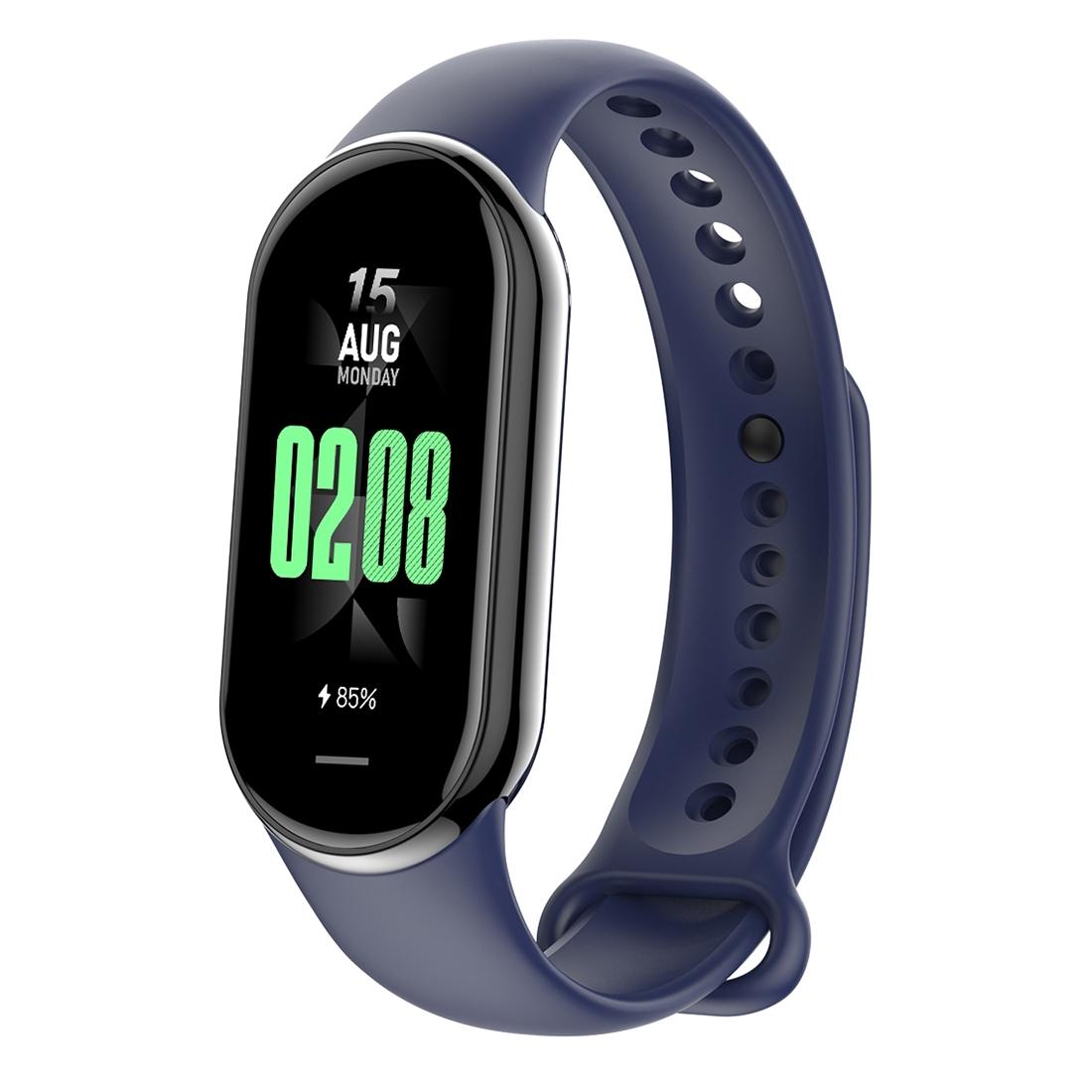 Waterproof Smart Watch With Heart Bp Oxygen And Sugar Monitoring - Ip68 - Blue