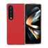 For Samsung Galaxy Z Fold4 5G Leather Phone Case - Nano Plating - Red