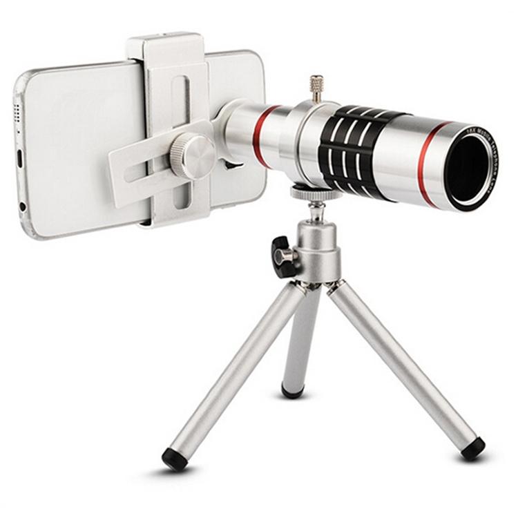 Universal Mobile Phone Telescope Lens with Clip - Ideal for Outdoor Shooting - 18X