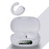 Wireless Bluetooth Earphone with Charging Case - Clip-on - White