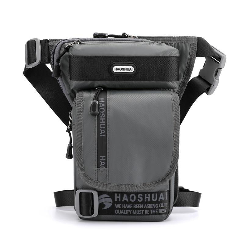 Outdoor Riding Leg Bag Sports Chest & Waist Messenger Bag - Grey