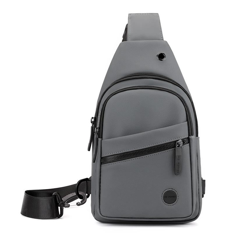 Outdoor Chest Bag For Men Crossbody Shoulder Bag For Daily Use - Grey