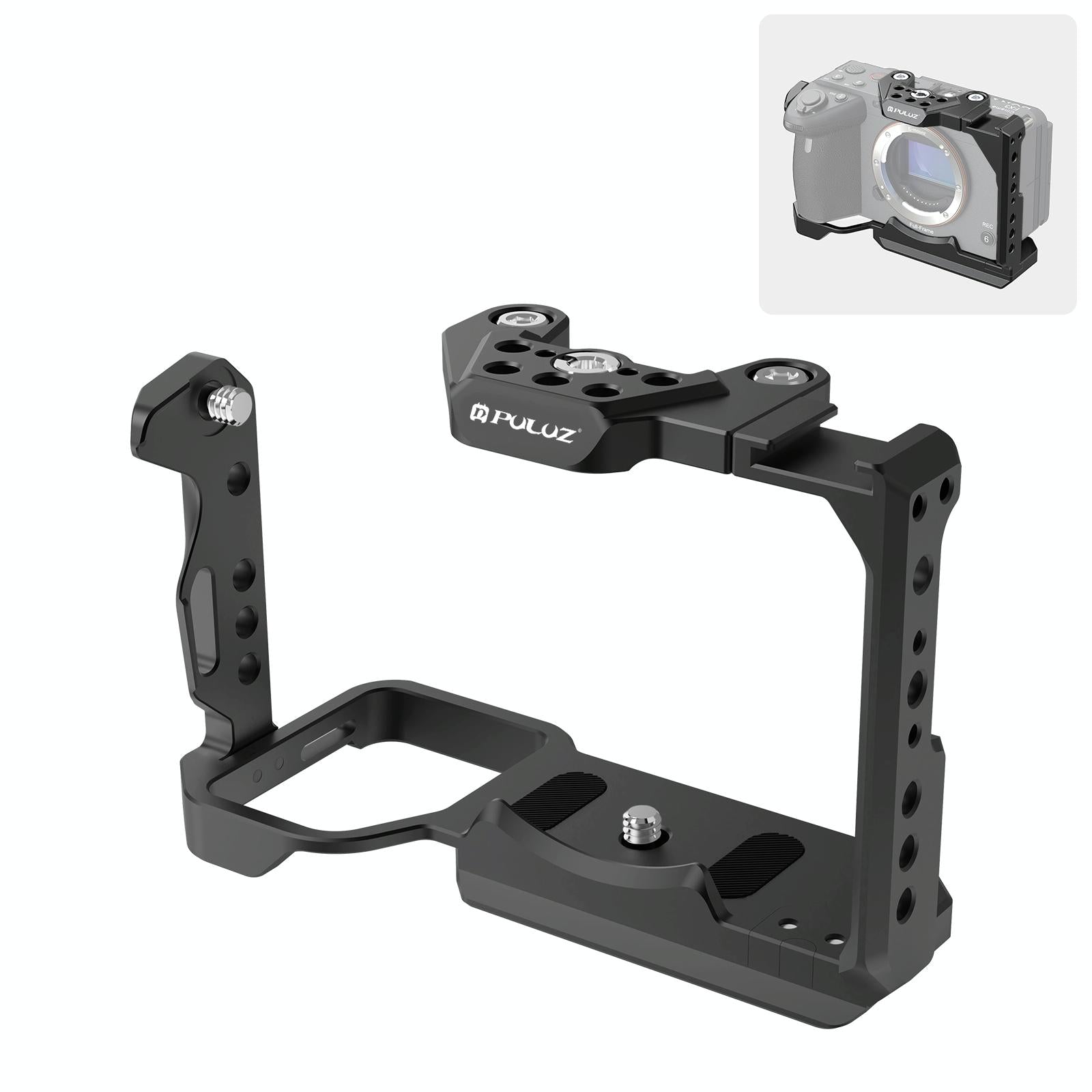 Camera Cage With Nota Slider - Metal Stabilizer Rig Black for Sony Ilme-Fx30 / Fx3