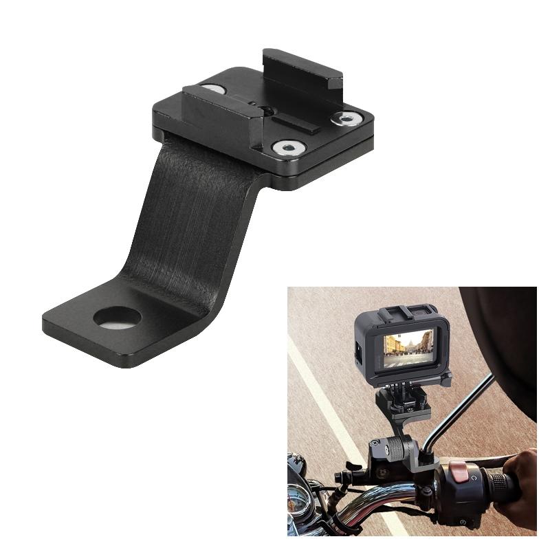 Universal Alloy Handlebar Phone Mount for Sport Cameras - Black