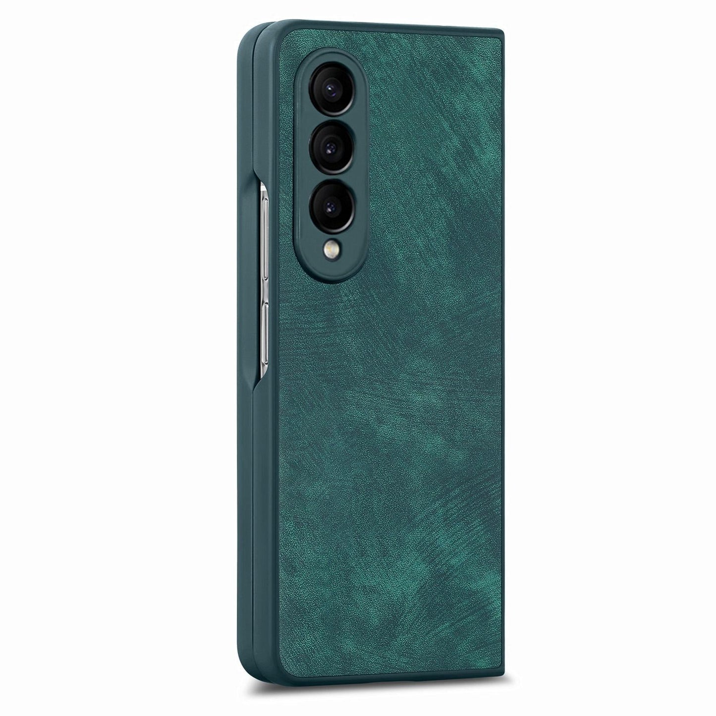 For Samsung Galaxy Z Fold4 5G Vintage Leather Fold Case - Green