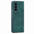 For Samsung Galaxy Z Fold4 5G Vintage Leather Fold Case - Green