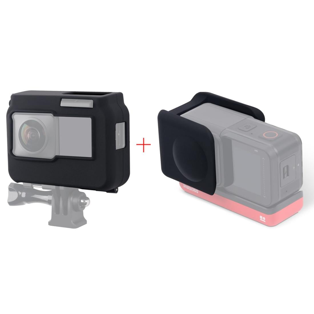 Silicone Case with Lens Cap for Insta360 one r Camera