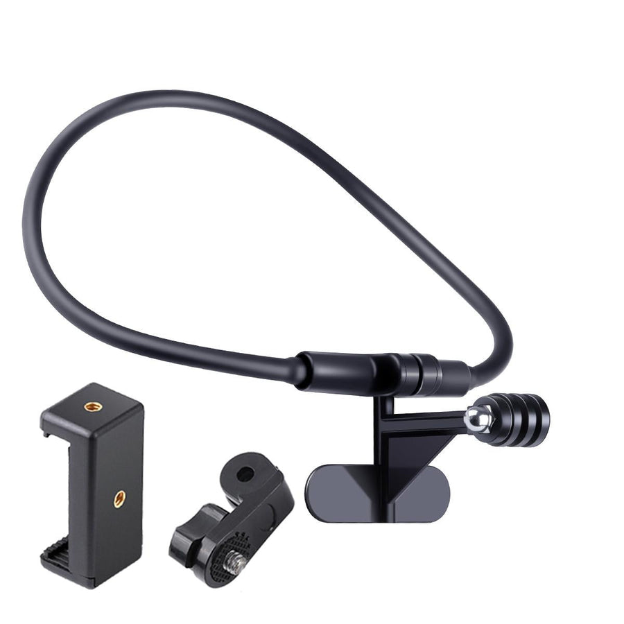 Neck Phone Camera Holder with Phone Clamp - Hands-free & Extended