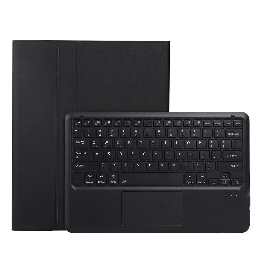 Detachable Bluetooth Keyboard Tablet Case For Ipad Pro 12.9 - Ultra-Thin With Touchpad Pen Slot & Holder - Black