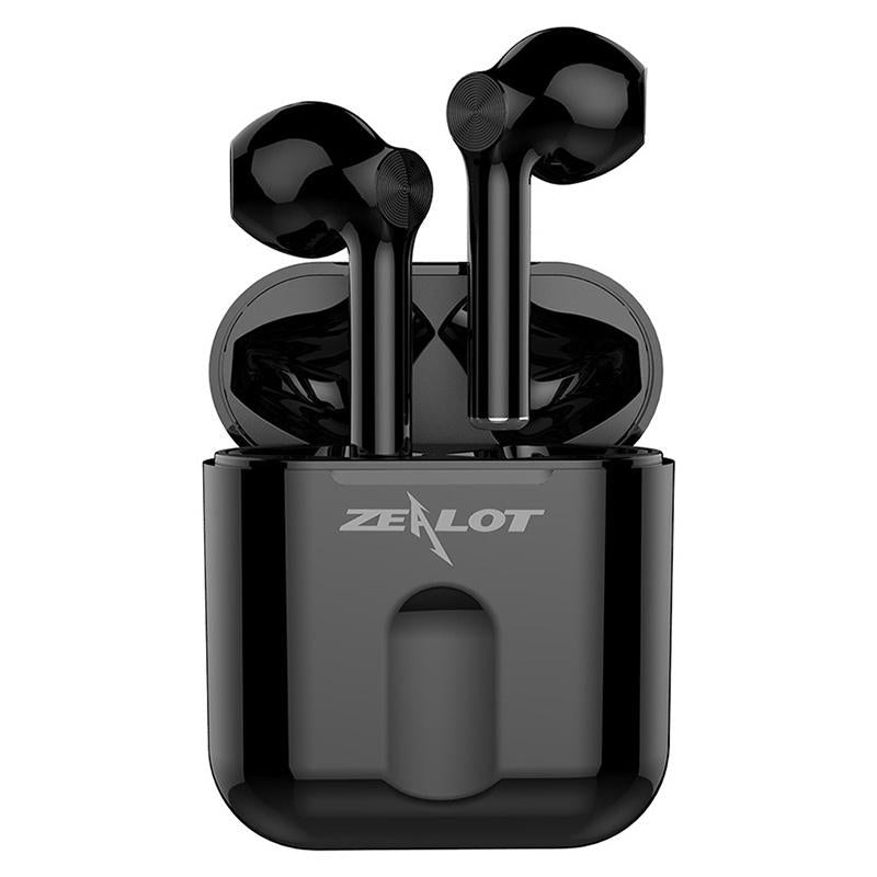 Wireless Bluetooth 5.0 Earbuds with Charging Case - Black
