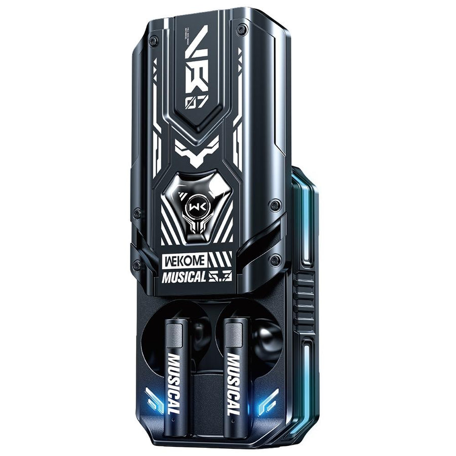Wireless Mecha Blade Bluetooth Earphones - Black