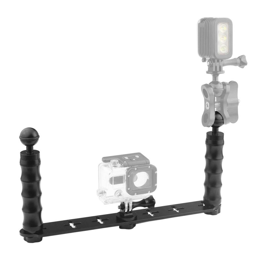 Aluminum Dual Handheld Selfie Monopod for Gopro Hero 12