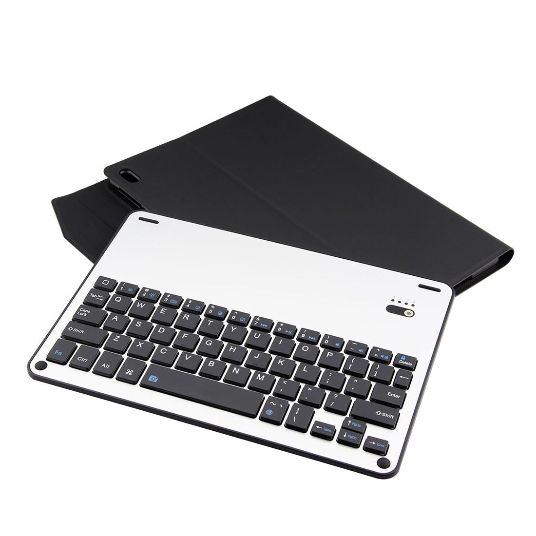 Aluminum Keyboard & Leather Tablet Case For Ipad Pro 10.5 / Air 2019 - Bluetooth Detachable Water Repellent - Black