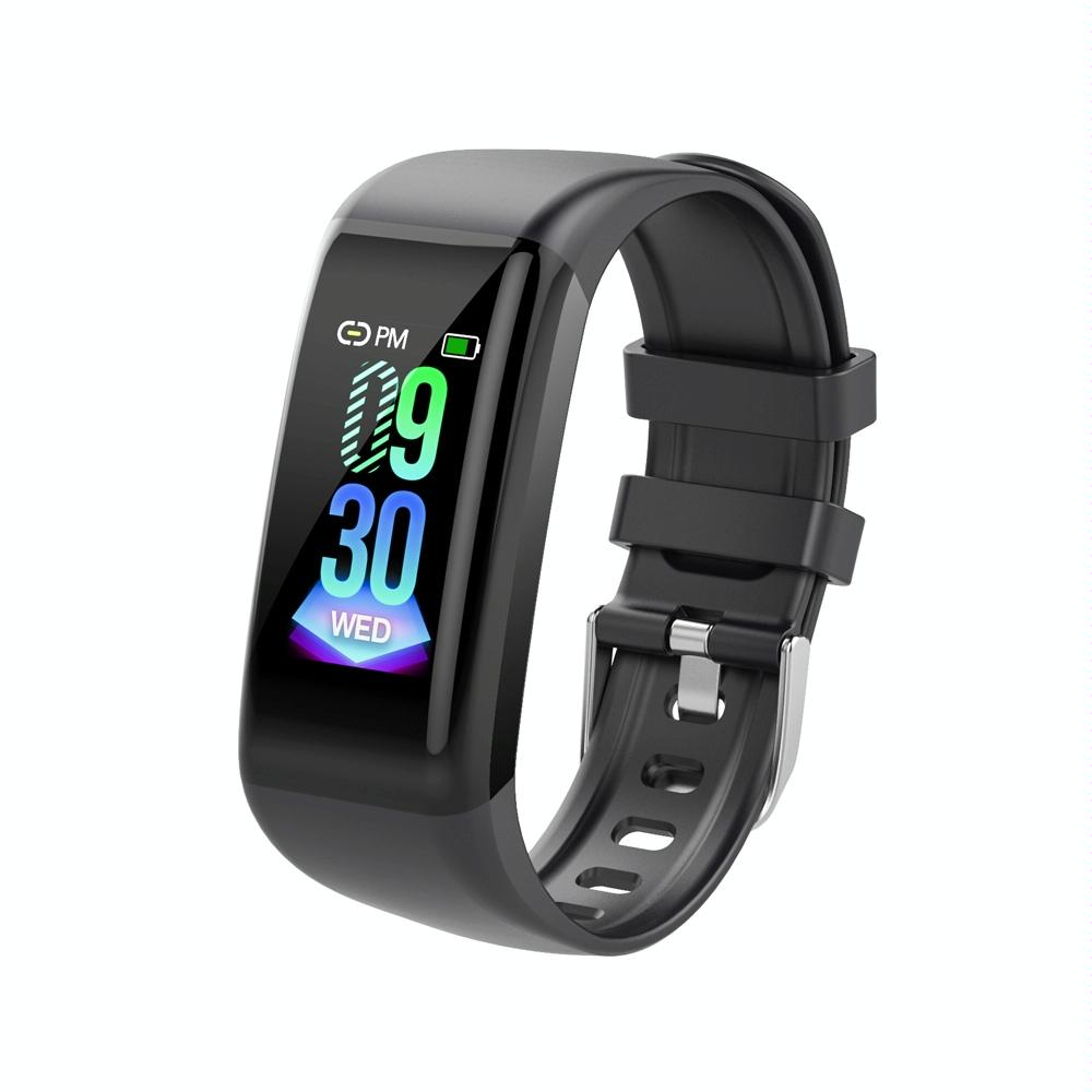 Waterproof Smart Bracelet With Call Heart Rate Bp Sleep And Sedentary Functions - Black