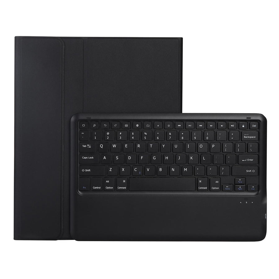 Ultra-Thin Detachable Bluetooth Keyboard Leather Case For Ipad Pro 12.9 2018 With Pen Slot - Black