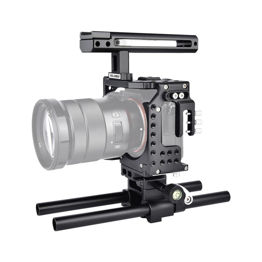 Camera Cage Stabilizer For Video - Black for Sony A7