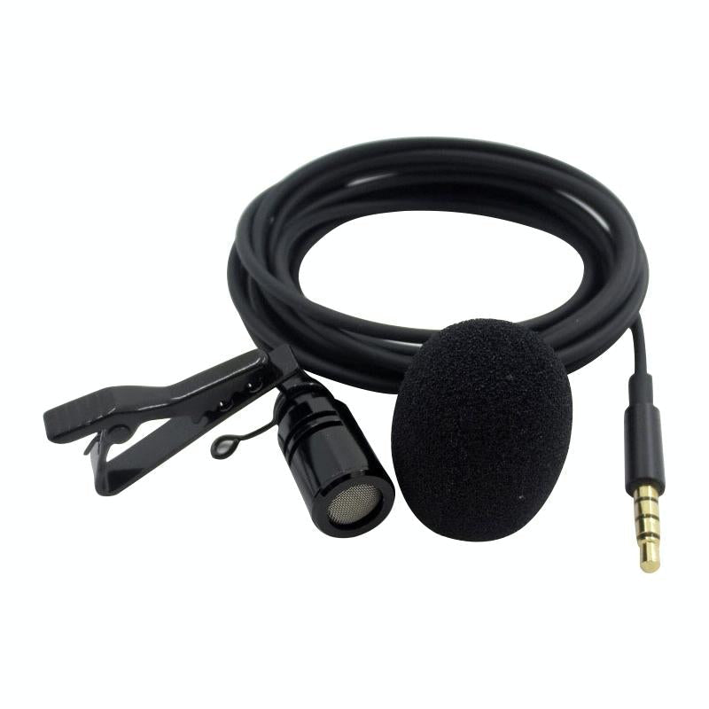 Clip-On Lavalier Microphone For Mobile Phones - 2.5M - Black