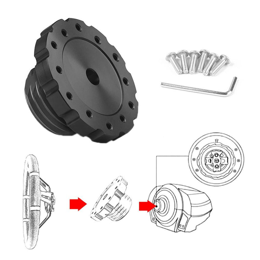 Universal Gaming Steering Wheel Adapter for Thrustmaster T500ts - Connect Txt300 - Black
