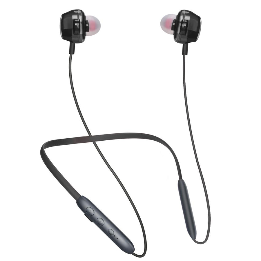 Wireless Bluetooth Earphones with High-fidelity Mic - 5.0 - Black