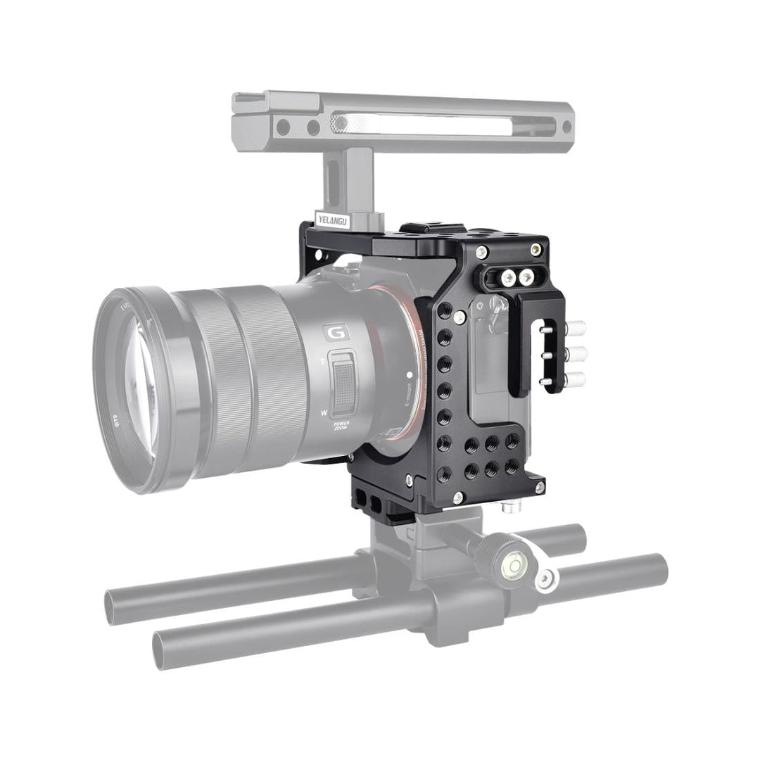 Video Camera Cage Stabilizer For Sony A7K / A72 / A73 / A7S2 / A7R3 / A7R2 / A7X Black