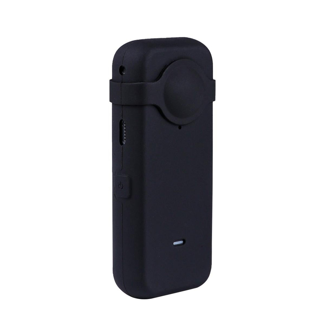Silicone Case with Lens Cover for Insta360 one X2 - Full Body Dust Proof - Black