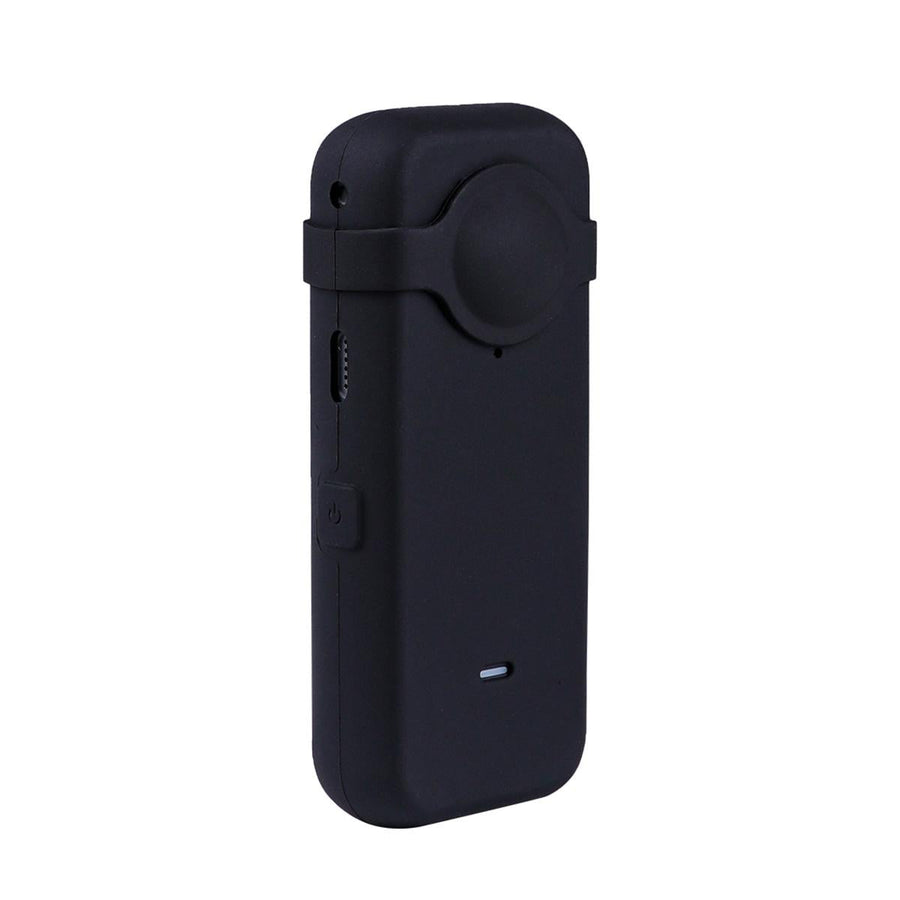 Silicone Case with Lens Cover for Insta360 one X2 - Full Body Dust Proof - Black