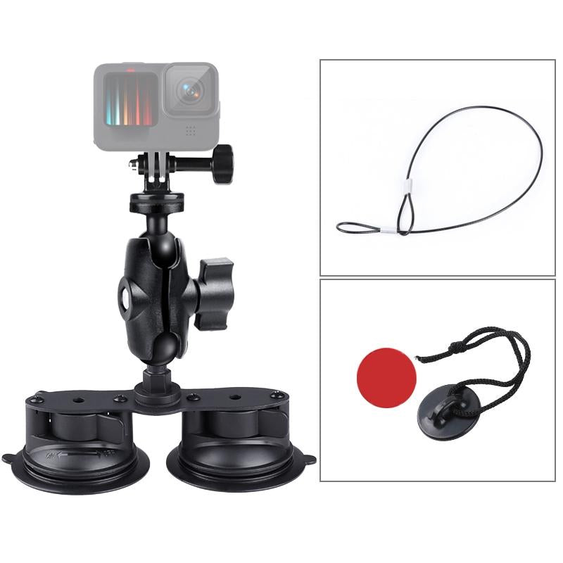 Steel Mount Holder with Tripod Adapter and Safety Buckle