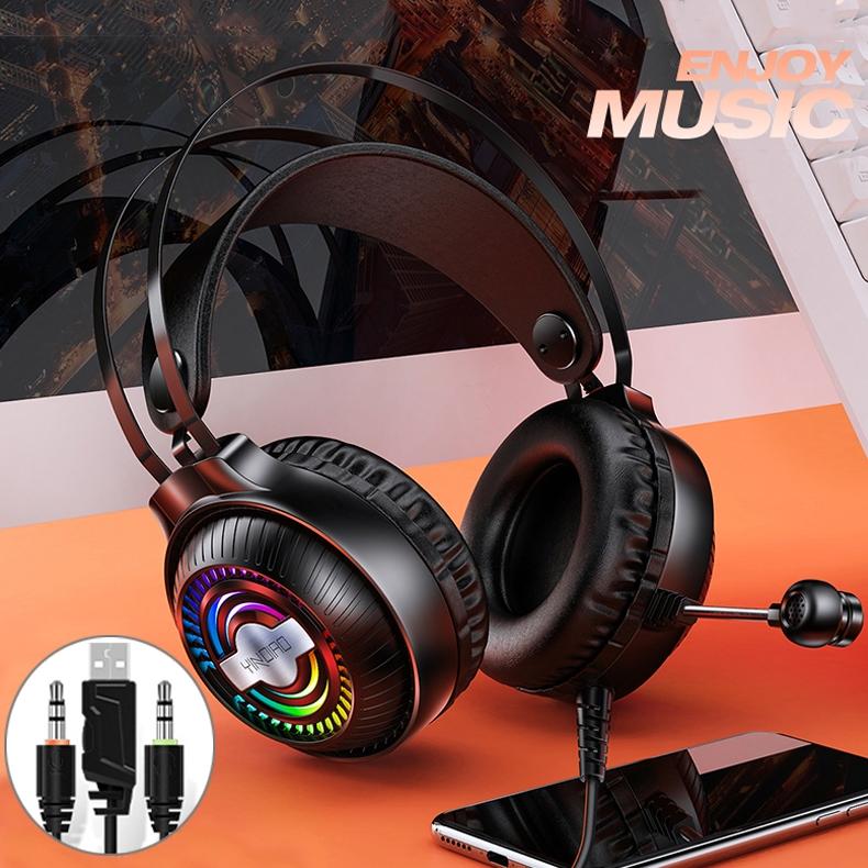 Q4 Wired Gaming Headset With Mic Dual 3.5Mm + Usb - Black