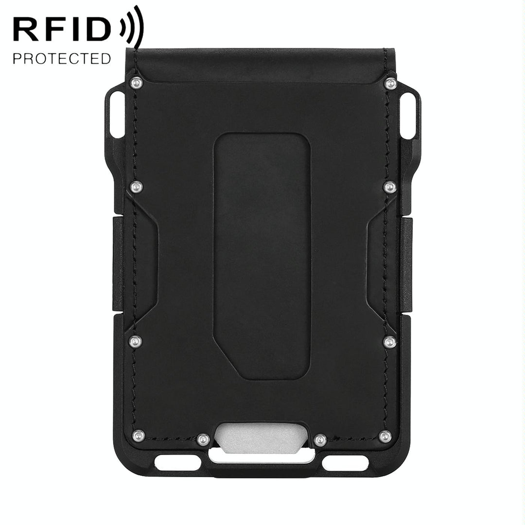 Aluminum Rfid Tool Card Holder - Compact Design