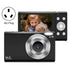Full Hd 1080p Digital Camera with 44mp 16x Zoom - 2.4 Inch Screen for Children - Black