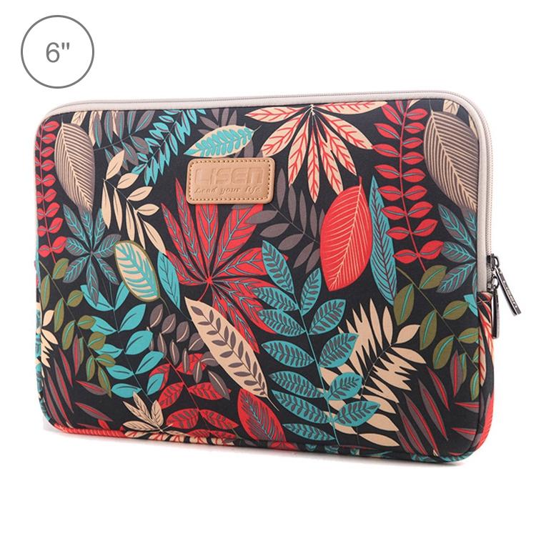 Colourful Leaves Sleeve Case for Amazon Kindle - Zipper Briefcase - Black