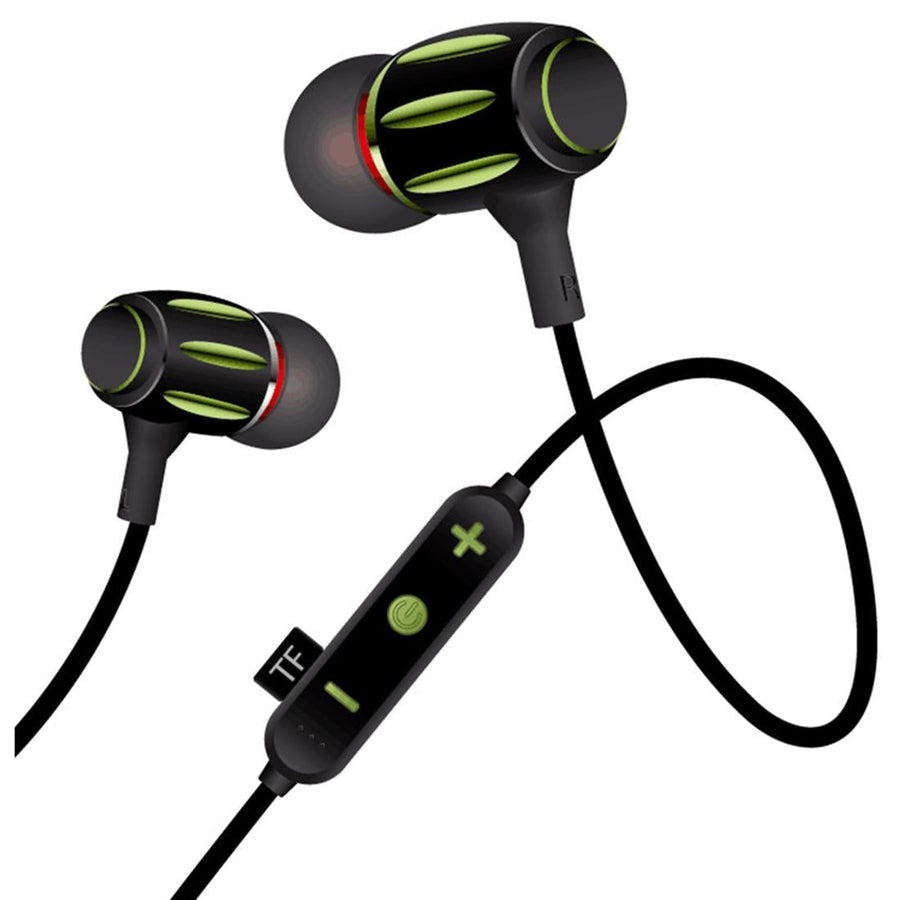 Sport Wireless Bluetooth 5.0 Earphones - Mg-g17 4.2 - Green Black