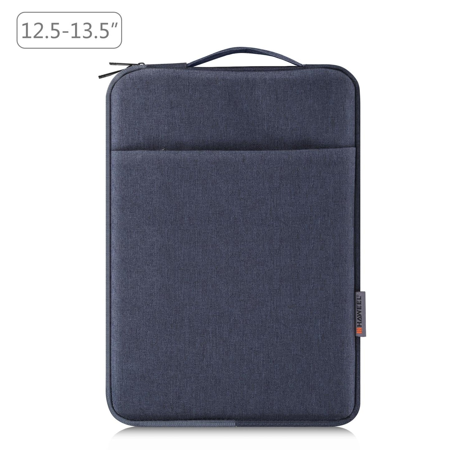 12.5-13.5 Inch Laptop Sleeve Briefcase with Zipper and Handle - Gray Blue