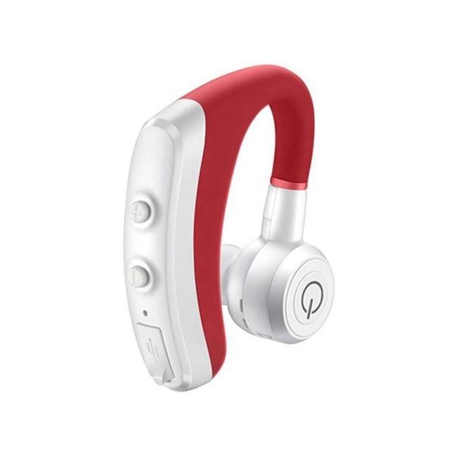 Wireless Bluetooth 5.0 Earphone with Mic for Car and Phone - Red