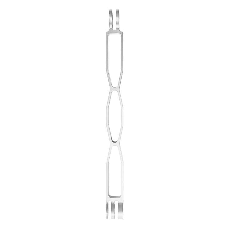 Aluminum Extension Arm with Hollow Grip - 20cm - Silver