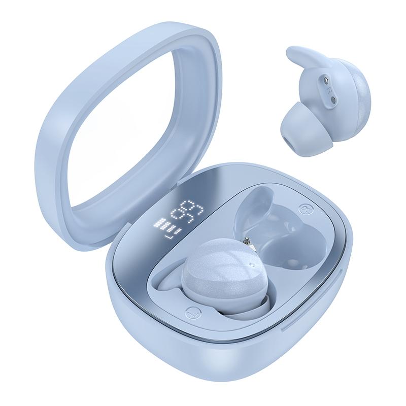 Wireless Sleep Earbuds by Hoco - True Bluetooth - Blue