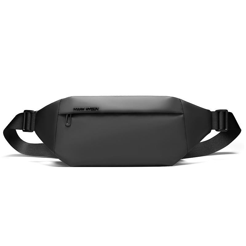 Men Casual Sports Chest Bag Lightweight Shoulder Bag - Elegant Black 7999