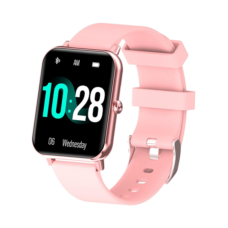 1.69 Inch Tft Screen Ip67 Waterproof Smart Watch Support Body Temperature Monitoring / Sleep Monitoring / Heart Rate Monitoring / Incoming Call Reminder - Pink