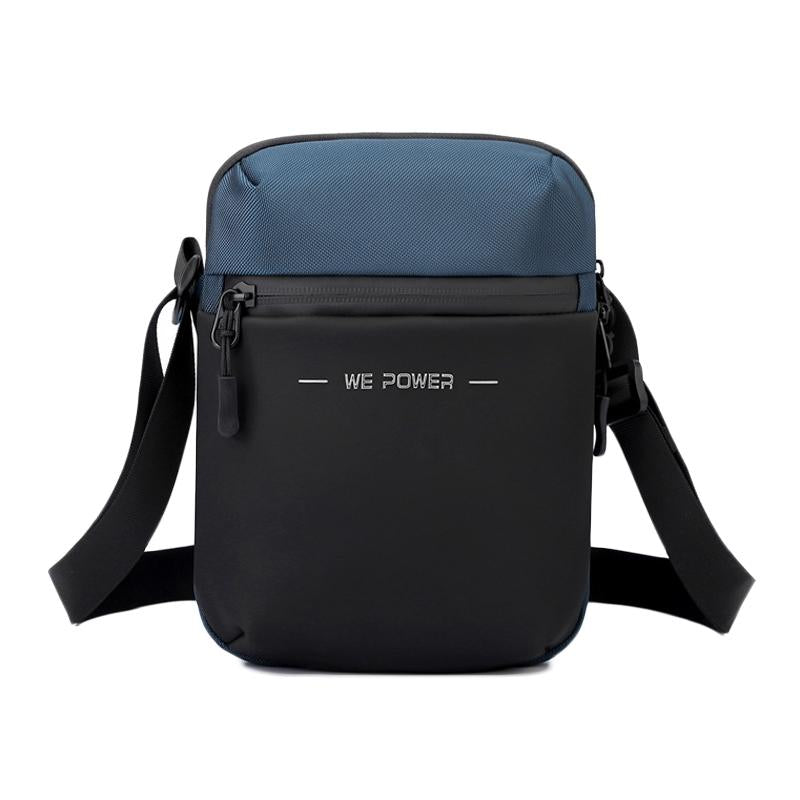 Simple Men Crossbody Bag Business Casual Shoulder Sling For Everyday Use - Dark Blue